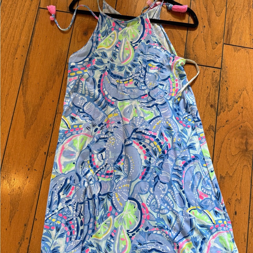 Lilly Pulitzer Blue and Pink Patterned Dress